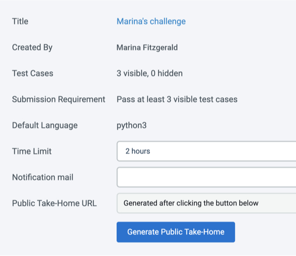 CoderPad public take home interview tests for anyone to take