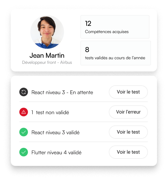 mapping compétences développeur