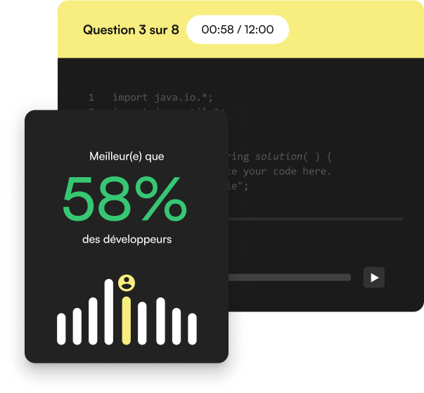 Evaluation des compétences techniques du candidat coderpad