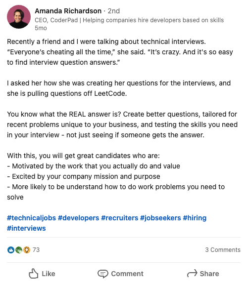 A screenshot of a social media post

Description automatically generated